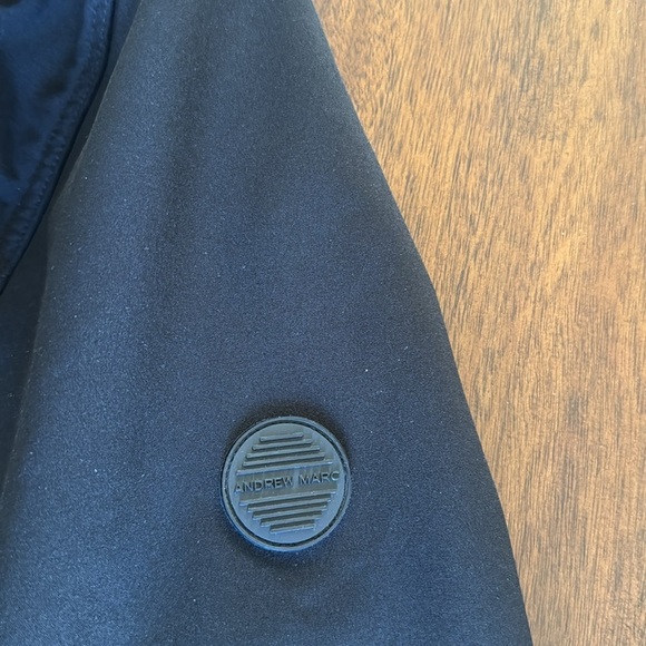 Andrew Marc Black Water Repellent Detachable Hood Men’s XL Jacket - Picture 3 of 7